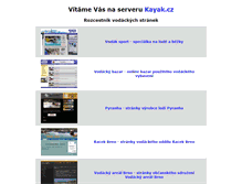 Tablet Screenshot of kayak.cz